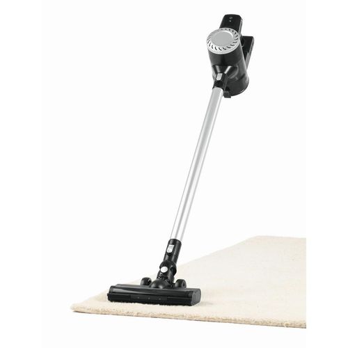 Akku-Bodenstaubsauger Clean Edition , Schwarz, Silber , Kunststoff , 12x113x33 cm , 2-in-1-Funktion, leistungsstarker Akku , Haushaltsreinigung,