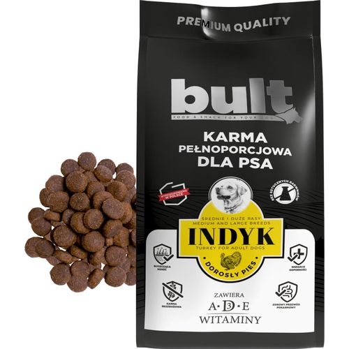 BULT - Hundefutter Truthahn - Trockenfutter 12 kg - Adult Hundefutter - Hundefutter Pute - Hundefutter groß