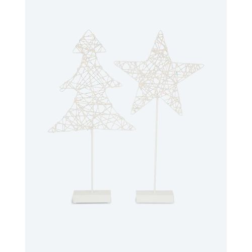 LED-Fenster-Deko Stern & Baum