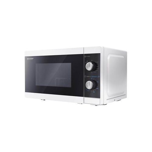 Sharp YC-MG01E-W - microwave oven with grill - freestanding - white/black