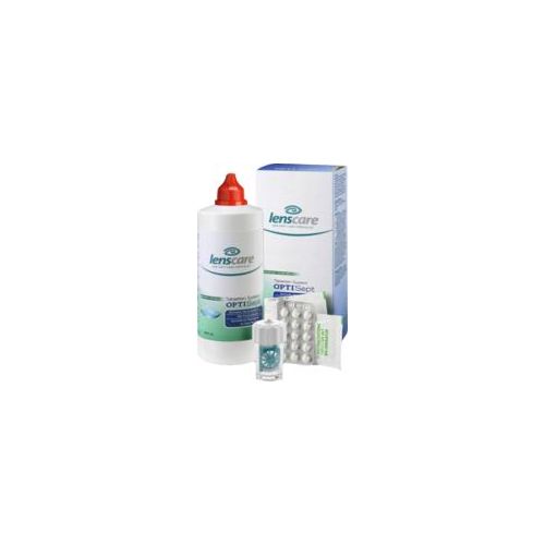 LENSCARE OptiSept Kombip.350 ml+45 Tabl.+1 Beh. 1 P