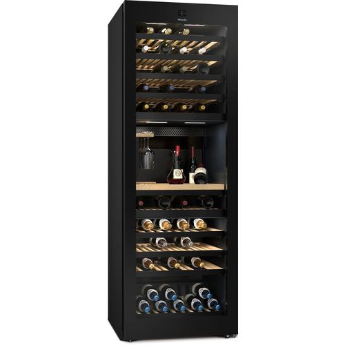 MIELE Weinkühlschrank "KWT 4999 F", Energieeffizienz: F (A-G), schwarz, B:69,7cm H:201,3cm T:76,4cm, Weinkühlschränke
