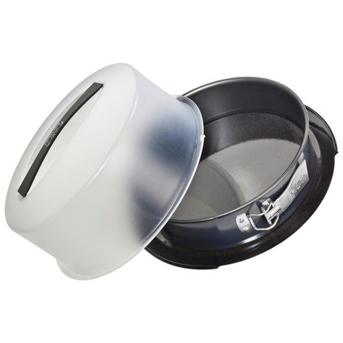 Zenker Springform , Schwarz , Metall , rund , antihaftbeschichtet , Backen, Backformen, Springformen
