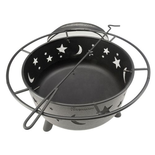 Landmann Feuerkorb , Schwarz , Metall , 75x0x60 cm , Freizeit, Campingzubehör, Feuerschalen