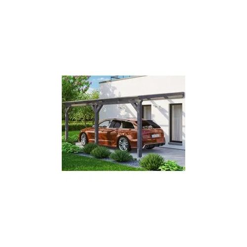 Anlehncarport SKANHOLZ "Vogtland", grau (dunkelgrau), B/H/T: 213cm x, Carports