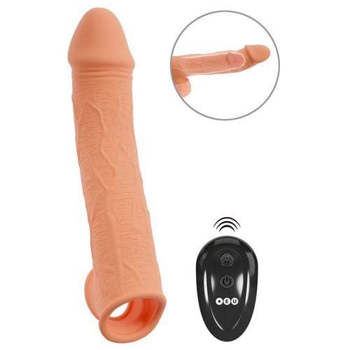Vibro-Penishülle mit Fernbedienung