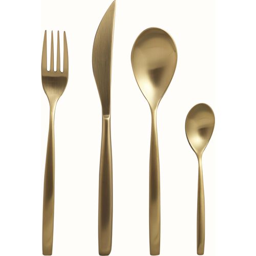 Mepra Besteckset Stiria Gold Ice - Mattiert - Edelstahl - 24-teilig