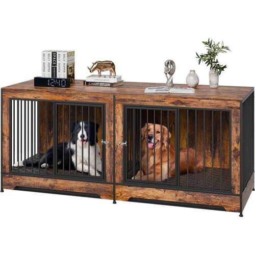 Hundekäfig Möbel - Beistelltisch Hundebox - Hundehaus 1901x670x824mm -307kg- Hundehaus