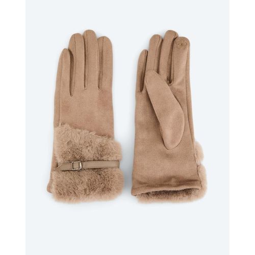 Handschuhe mit Webpelzbesatz