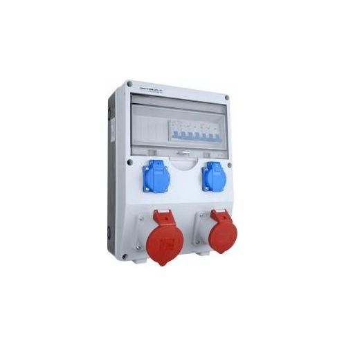 Stromverteiler Baustromverteiler ECO-S 1x16A 1x32A 2x230V Wandverteiler Steckdosenverteiler Doktorvolt 2619