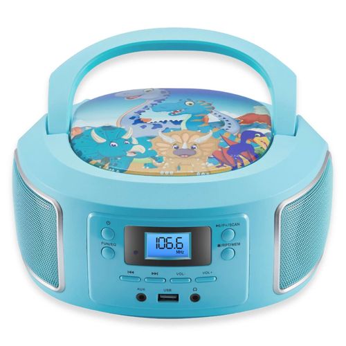 Cyberlux tragbarer Kinder CD-Player CD/MP3 USB Kinder Radio grün