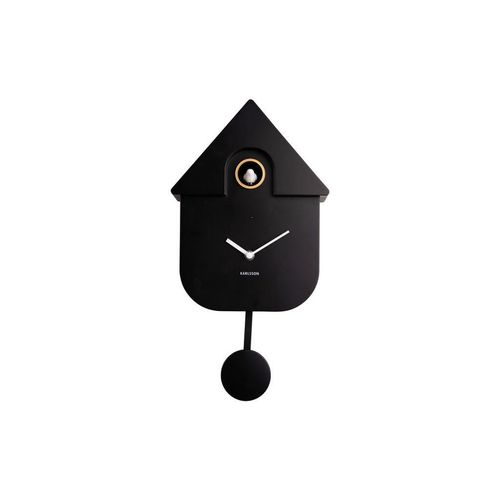 Karlsson Wanduhr Karlsson , Schwarz , Kunststoff , 30 cm , Dekoration, Uhren, Wanduhren