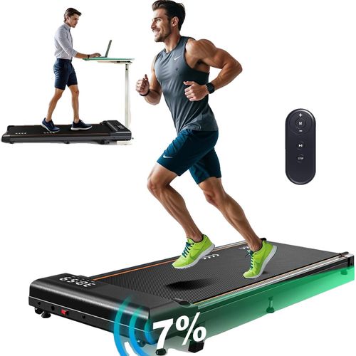 Laufband, 2,25 PS Leistung, 100 kg Tragfähigkeit, Geschwindigkeitsbereich 1–6 km/h, verstellbare Neigung, 7-lagiger Laufgurt
