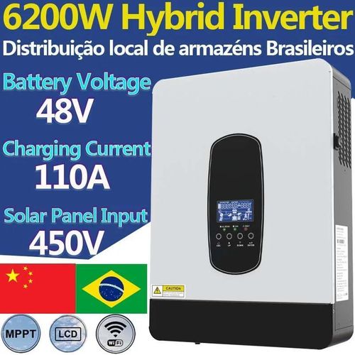 Hybridwechselrichter, reine Sinuswelle-Ausgabe, benutzerkonfigurierbare Einstellungen, 6200W Nur Wechselrichter, 220-240V