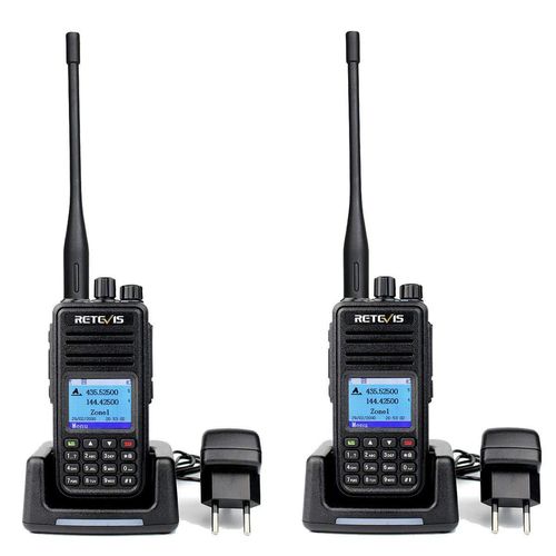 Retevis RT3S DMR Funkgerät, Digitales/Analoges Amateurfunkgerät, mit GPS und APRS, OpenGD77, Kompatibel mit MOTOTRBO TierⅠ& Ⅱ, TDMA, 3000 Kanäle(2STK)