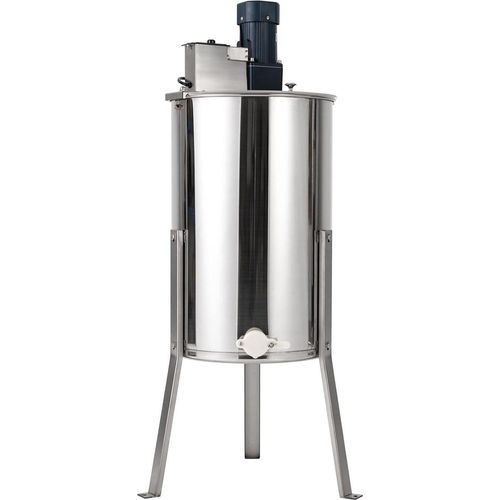 Edelstahl Elektrische Manuell Honig-Extraktor, 3 Beine Waben Honig-Extraktor, Silber