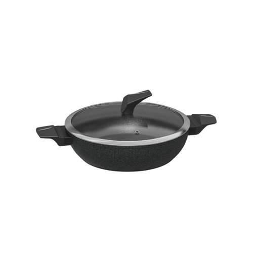 Servierpfanne mit Antihaftbeschichtung – Ø 28 cm mit Deckel