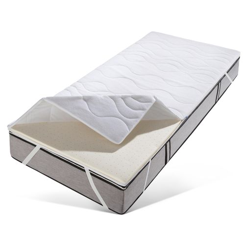 Topper MALIE "Leoniette", weiss (weiß), B:90cm H:5cm L:190cm, Latex, Topper, Topper