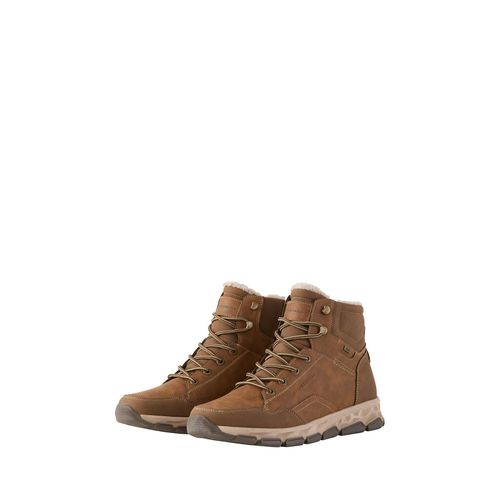 TOM TAILOR Herren Wasserdichte Stiefeletten mit Fütterung, braun, Uni, Gr. 41
