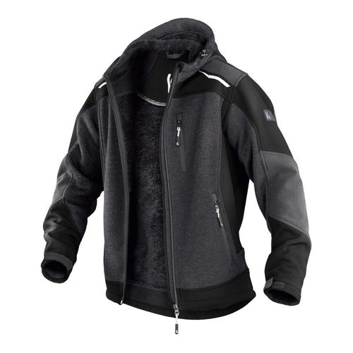 Strickjacke 1741 Gr.L dunkelgrau/schwarz KÜBLER ; Kübler Workwear (1741 9511-9899)