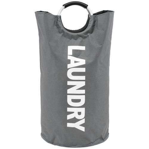 Esposa Wäschekorb , Grau , Textil , 90 L , 38x79 cm , Ordnen & Aufbewahren, Wäschekörbe & Tonnen