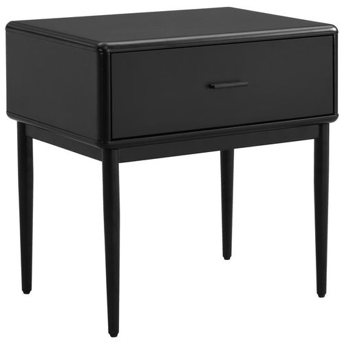 Livetastic Nachtschrank , Schwarz , Metall , 1 Schubladen , 54x55x40 cm , Schlafzimmer, Nachttische