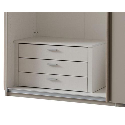 Schubkasteneinsatz , Creme , Holzwerkstoff , 3 Schubladen , 88.6x46.3x44.5 cm , Schlafzimmer, Kleiderschränke, Schrankzubehör