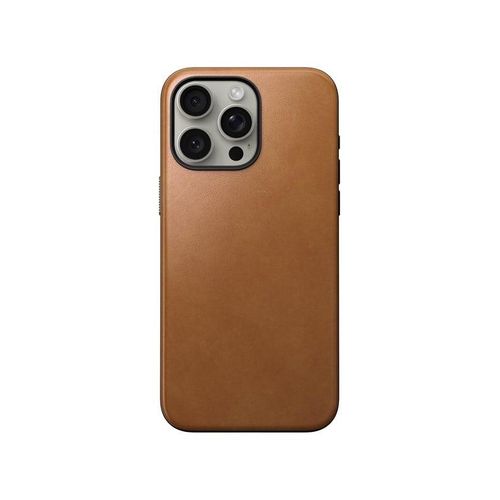 Nomad Modern Leather Case - english tan - iPhone 15 Pro Max