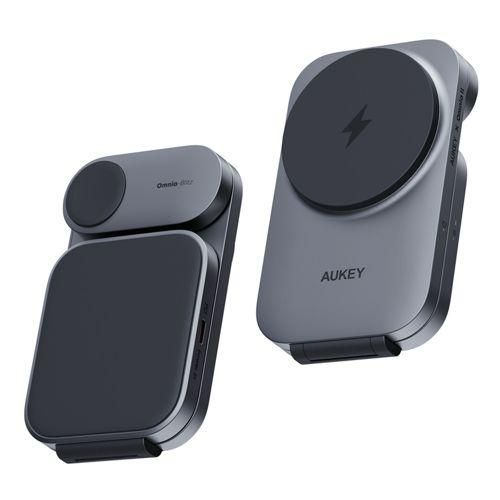Aukey MagFusion Z 3-in-1 Foldable MagSafe Charging Stand Image