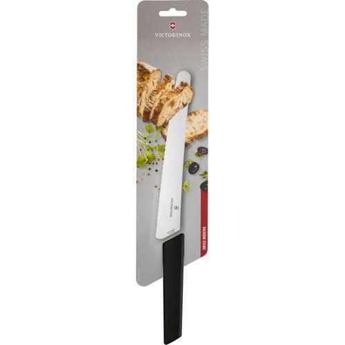 Victorinox Swiss Modern Brotmesser Schwarz 22 cm
