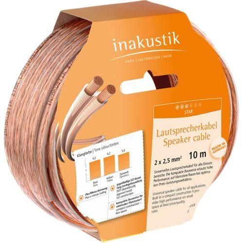 in-akustik Star Kabelring 10 m Lautsprecherkabel 2 x 2,5 mm