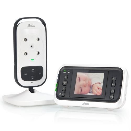 Alecto Babyphone mit Kamera und 2,4 Zoll Farbdisplay, weiß/anth