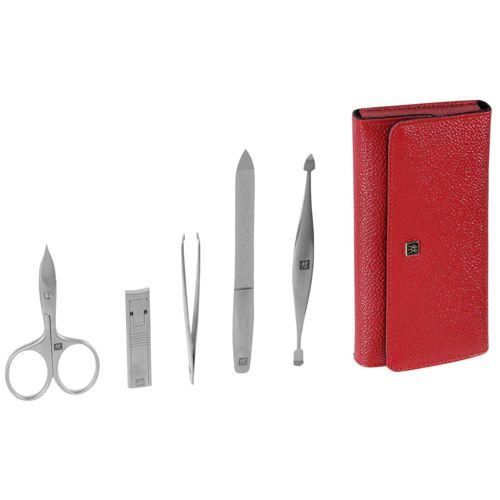 Zwilling Maniküre Pediküre Set 5tlg. mit Nagelknipser, Leder