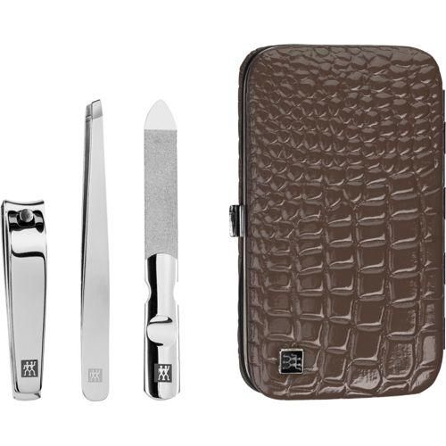Zwilling Maniküre Pediküre Set 3tlg. mit Nagelknipser, Braun
