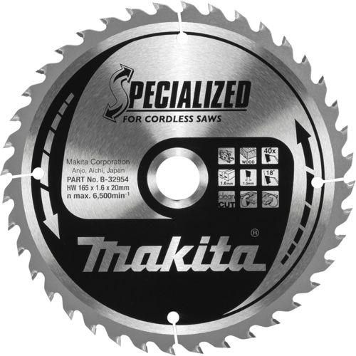 Makita B-32954 SPECIALIZED Sägeb.165x20x40Z Image