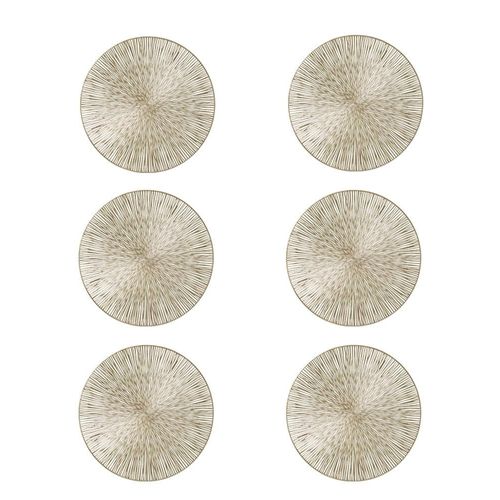 Platzset ZELLER PRESENT, gold, Ø:38cm, Platzsets, feierlichen Look