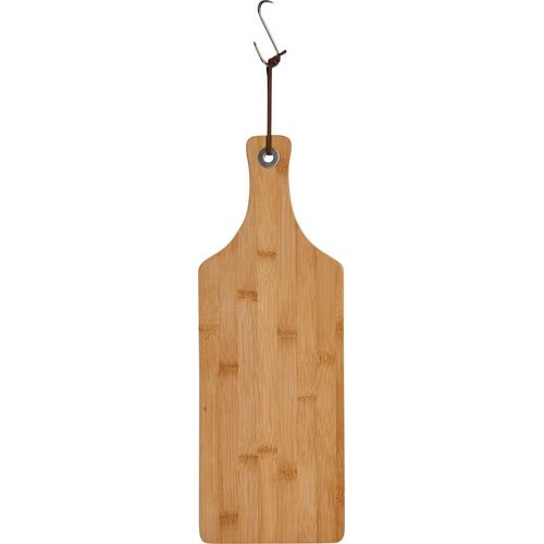 Schneidebrett ZELLER PRESENT "Bamboo", beige (natur), B:16cm H:1,2cm L:44,5cm, Bambus, Metall, Schneidebretter, Länge ca. 44,5 cm