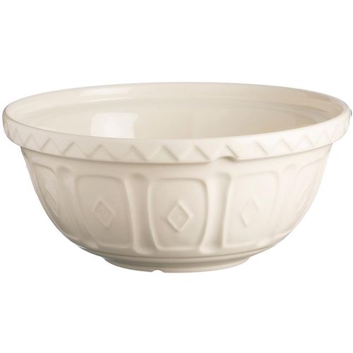 Rührschüssel MASON CASH, beige (creme), H:11cm Ø:24cm, Steingut, Schüsseln, mit markantem Muster, auch als Obst- oder Salatschüssel