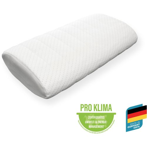 Nackenstützkissen BECO "Vario Flex", weiß, B:33cm H:13cm L:63cm, Bezug: 100% Polyester. Füllung: 100% Polyurethan, Kopfkissen, mit zwei Liegeseiten