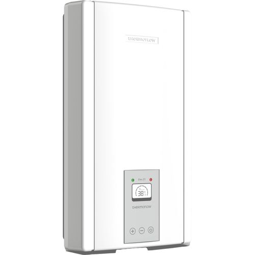 Durchlauferhitzer THERMOFLOW "Thermoflow Elex 18 / 21", weiß, B:25,5cm H:47,2cm T:11,5cm, Durchlauferhitzer, mit LC-Display