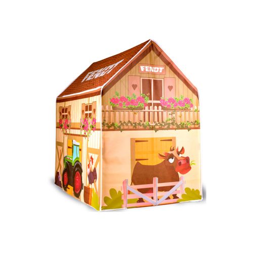 JAMARA Fendt Spielhaus Bauernhof, mit Türöffnung Image