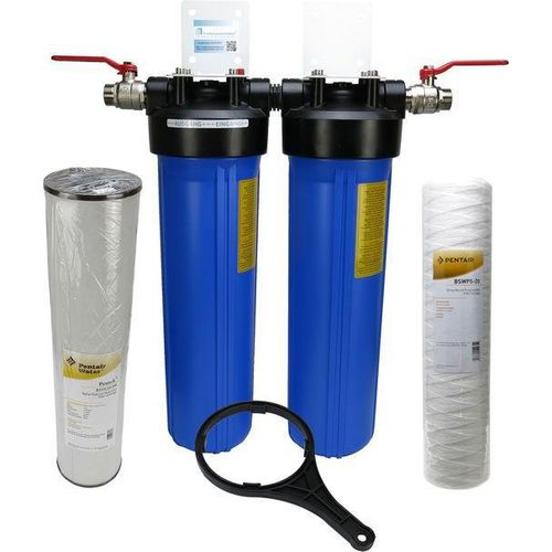 Hauswasserfilter Brunnenfilter 20' Big Blue Pentek Doppel - Sediment - Eisen