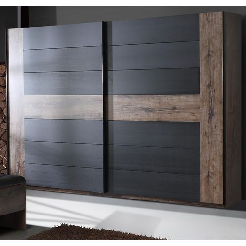 Schwebetürenschrank Bellevue Schwarzeiche und Schlammeiche