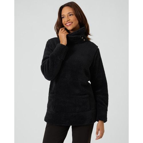 Kuschel-Longpullover mit Knopfdetails Image