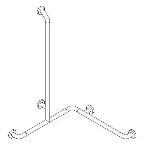 pba 01 Duschhandlauf AS links 760x760, Anti-Suizid, BH-Stange 1160mm, aus Nylon