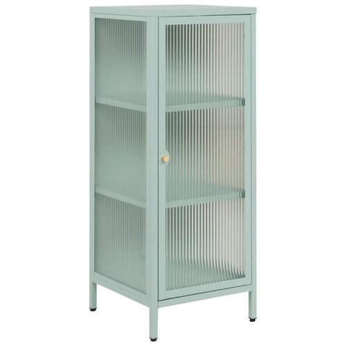 Mid.you Kommode , Mintgrün , Metall , 2 Fächer , 40x101.5x40 cm , Kleinmöbel, Kommoden, Kommoden