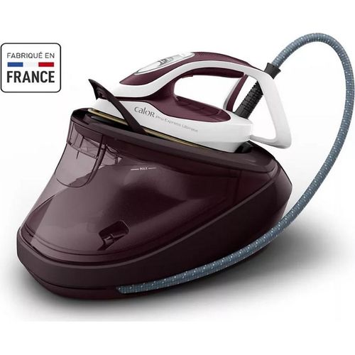 Dampfbügeleisen mit dampfgenerator, 7,9 bar, 170 g/min, unbegrenzte akkulaufzeit, bordeaux Calor GV9721C0
