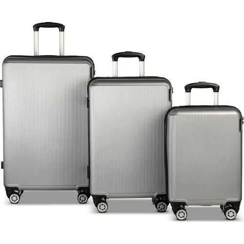 WORLDPACK Trolley-Set "Oslo" 50/60/70 *silber