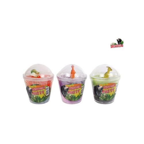Pocket Money Multicolor Slime With Dino- asstored