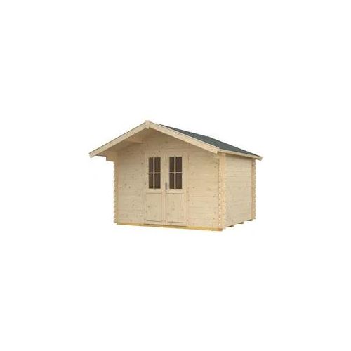 Gartenhaus SKANHOLZ "Faro 3", beige (natur), Fußboden im Gartenhaus, Holzwerkstoff, Gartenhäuser, Gartenhaus